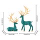 thumbnail image 4 of Christmas Resin Crafts European And American Style Home Decoration Electroplating Couple Deer Living Room TV Cabinet Home Furnishings, 4 of 5