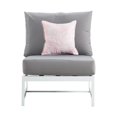 thumbnail image 6 of Elle Decor Mirabelle Outdoor Armless Chair in Gray and French White, 6 of 10