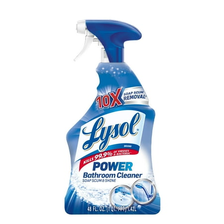 Lysol Power Bathroom Cleaner Spray, Powers Through Soap Scum, 28oz
