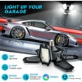 OGEDNAC Motion Sensor Garage Light 2 Pack 150W Deformable LED Garage