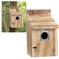 thumbnail image 4 of WMGHA Bird Houses for Outside with Metal Predator Guard for Bluebird Wren Swallow Finch, Carbonized Wooden Nesting Boxes for Outdoor, Sturdy Bird House,Easy to Clean, Gift for Bird Lovers, 4 of 5