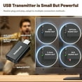 thumbnail image 4 of Wireless Headphones for TV Watching, BKM600 Wireless TV Headphones with Bluetooth USB Transmitter(Optical, AUX, RCA and USB Output), 4 of 9