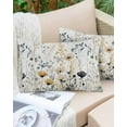 thumbnail image 6 of Watercolor Botanical Blooms Throw Pillow Cover 12 x 20 Inch Decorative Pillow Cover Spring Farmhouse Lumbar Pillowcase Seasonal Rectangle Cushion Case for Couch Sofa Bed Living Room, 6 of 7