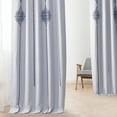 thumbnail image 5 of Half Price Drapes Printed Karachi Navy Room Darkening Curtains for Bedroom(1 Panel), 50W X 96L, 5 of 10
