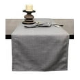 thumbnail image 3 of Fennco Styles Everyday Design Solid Color Table Runner 16" W x 54" L - Grey Table Cover for Home, Farmhouse Décor, Banquets, Family Gathering and Special Occasion, 3 of 4