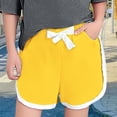 thumbnail image 2 of LNMQLPDBS Basketball Shorts Youth Ruffle Shorts Seamless Shorts Gym Shorts Lifting Shorts Pink Ruffle Toddler Boys Clothes, Yellow 6-7 Years, 2 of 4