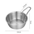thumbnail image 1 of CNKOO Bol à Trempette en Acier Inoxydable 304 Bol à sauce Bol à Riz Coréen, 1 of 10