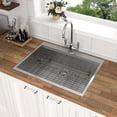 thumbnail image 2 of 30 Drop In Kitchen Sink - 30 x 22 x 9 inch Kitchen Sink Topmount Ledge Workstation 16 Gauge Stainless Steel Single Bowl Kitchen Sink, 2 of 7