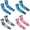 Blue1 1PCS & Blue2 1PCS & Grey 1PCS & Hot Pink 1PCS, variant on Miaoju Baseball Arm Sleeves for Kids 5 Pairs UV Sun Protection Cooling Compression Sleeves to Cover Arms for Boys Girls