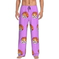 thumbnail image 5 of Mens Pajama Pants, Corgi In Sushi Roll Soft Sleep & Lounge Pants for Men, Cuteness Casual PJ Bottoms Pants with Pockets, 5 of 7