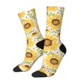 thumbnail image 1 of Balery Watercolor With Sunflowers Calcetas Largas con Estampado para Hombre y Mujer – Suaves y Transpirables, Talla Única (US 5-11), 1 of 6
