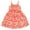 Coral pink, variant on CoComelon Square Neck Cami Dress Infant to Little Kid