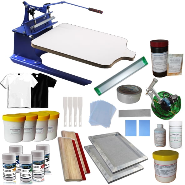 Techtongda 1 Color Screen Printing Press Kit DIY Silk Screen Prinert