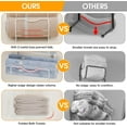 thumbnail image 6 of Towel Racks for Bathroom,Towel Rack Wall Mounted, 6 Tier Rolled Or Folded Towel Holder with Floating Shelves, Bathroom Towel Holder for Bath, Hand Towels,Metal,Full White, 6 of 7
