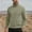 Army Green, variant on Men's Wool Blend Cardigan Jacket Solid Color Stand Collar Zipper Pocket Long Sleeve Casual Lightweight