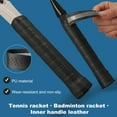 thumbnail image 2 of Visland Tennis Racket Grip Tape Faux Leather Self-adhesive Great Stickiness Anti-slip Racket Protection Sleeve Pattern Dots Greater Friction Shockproof Absorbs Sweat Racquet Baseball Bat Grip Tape, 2 of 8