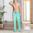 thumbnail image 2 of Rateoe Cyan Mint Marble Pattern Men’s Ultra-Soft Comfy Pajama Lounge Pants Sleepwear,Comfortable Lounge Wear,lightweight Pajamas, Casual Home Wear-Large, 2 of 6