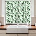 thumbnail image 2 of Ambesonne Tropical Kitchen Curtains, Diversified Trees, 55"x45", Lime Green Emerald, 2 of 3
