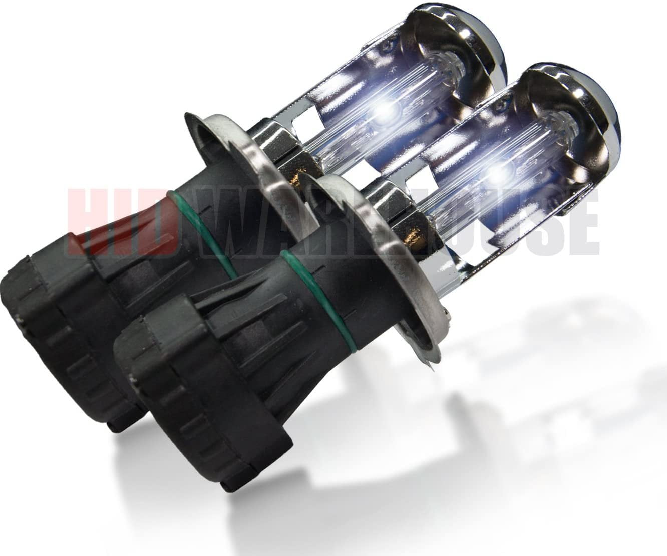 HID-Warehouse AC HID Xenon Replacement Bulbs Light Blue 1 Pair Bi-Xenon H4 / 9003 6000K 