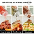 thumbnail image 3 of Behome 24 Pcs Glass Spice Jars with Bamboo Lids, 4oz Empty Square Spice Bottles with Shaker Lids, Labels, Funnel, Chalk Pen, Seasoning Bottles for Spice Rack, Drawer, Cabinet, 3 of 7