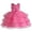 a-Hot Pink355151, variant on VNKIDY Girls Dress Kids Elegant Style Solid Color Sleeveless Pageant Dresses Sequin Bodice Tiered Skirt With Bow Detail For Formal Events Festive Celebrations Casual Dress