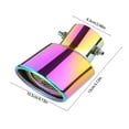 thumbnail image 2 of Stainless Steel Car Exhaust Tip with Elegant Design, Easy Installation, Durable Construction, Enhances Vehicle Appearance and Sporty Style for Car Enthusiasts, 2 of 5