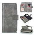 thumbnail image 1 of Allytech Galaxy S20 Ultra Case 6.9", Premium PU Leather 9 Cards Slots Book Style Magnetic Clasp Pocket Purse Folio Flip Kickstand Shockproof Cover for Samsung Galaxy S20 Ultra,Gray, 1 of 10