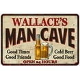 thumbnail image 1 of WALLACE'S Man Cave Sign 12 x 18 Matte Finish Metal 112180011267, 1 of 1