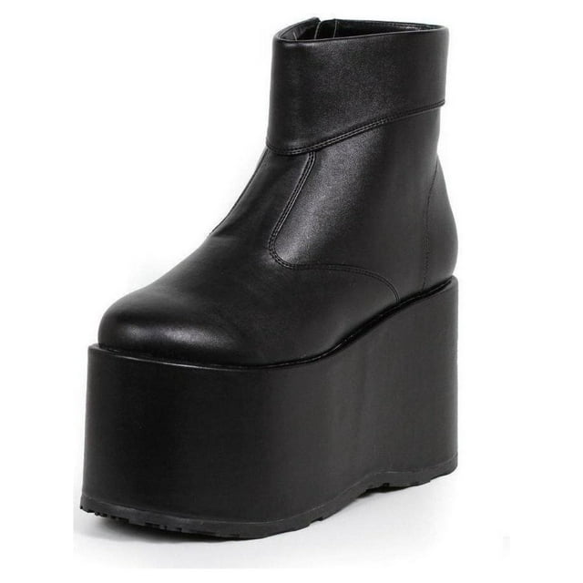 Ellie Shoes E-500-Frank Men Platform Ankle Boot L / Black