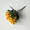 thumbnail image 6 of 2pcs Artificial Rose Bouquet Simulation Floral Decor Home Office Plastic Fake Rose Flower, Gold, 6 of 9