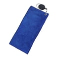 thumbnail image 1 of Toalla de golf Toalla de bolsas de golf suave con clip de limpia de tela de golf accesorio Azul, 1 of 8