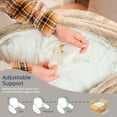 thumbnail image 3 of Nestl Reading Pillow, Backrest Pillows with Arms, Plush Faux Fur Back Pillow,&nbsp;Shredded Memory Foam Bed Rest Pillow, Linen, 3 of 9