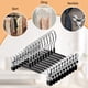 thumbnail image 5 of Percha Metal para Pantalones Antideslizante Ygjytge Ahorra Espacio Acero Inoxidable Negro 10 Uds, 5 of 7