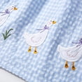 thumbnail image 4 of Wxirdiow Robe Fille Robe Fille Tout-Petits Coton Été Manches Courtes Robe Imprimé Dessin Animé Robes Décontractées Bleu Taille,2-3 Ans, 4 of 6