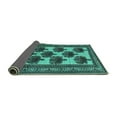 thumbnail image 2 of Ahgly Company Indoor Rectangle Oriental Turquoise Blue Industrial Area Rugs, 7' x 10', 2 of 4