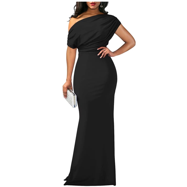 sleeveless formal women's black off the shoulder dress Tulle Long With High Split in bra ensures a flawless fit for any special occasion Turtleneck Off Shoulder Sleeveless Pleated