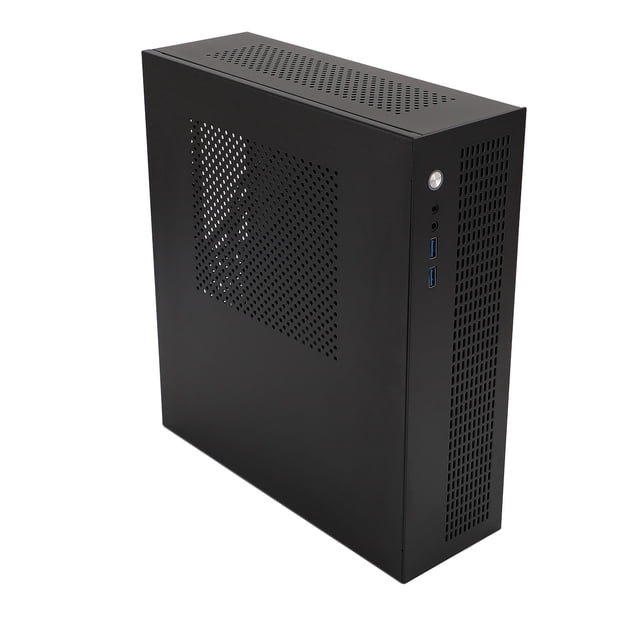 Mini PC ITX Caja de computadora, 2 ssd acero