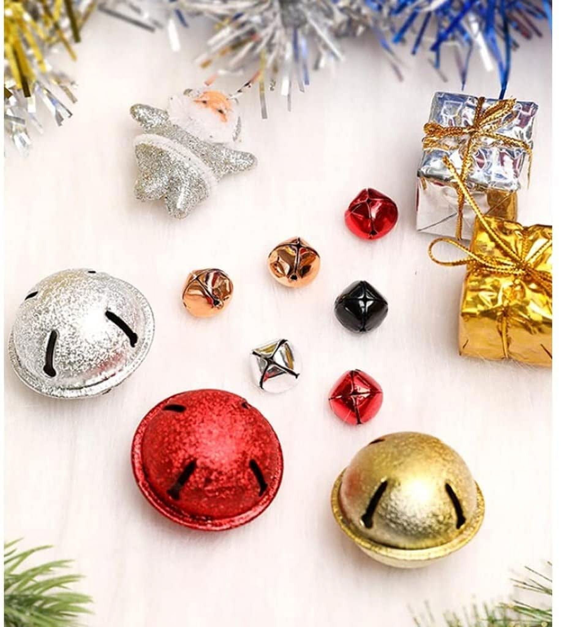 Jingle Bells, 12mm 12pcs Small Bells for Craft DIY Christmas, Gold Tone