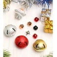thumbnail image 5 of christmas bells for decoration Christmas Jingle Bells Craft Bells Bulk DIY Bells For Christmas Wedding Home Party Festival DIY Decorations 0.5x0.3" Christmas Jingle Bells ( Color : Rojo , Size : 5pcs, 5 of 5