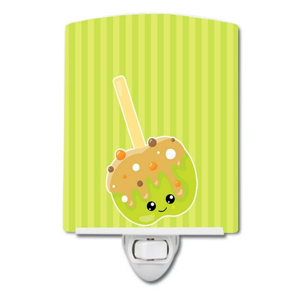 Caroline's Treasures BB8763CNL Fall Carmel Apple Ceramic Night Light, 6x4x3", multicolor