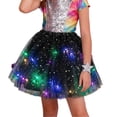 thumbnail image 3 of SonxaHe Little Girl Skirt Star Sequin Elastic Waist Party Tutu Skirt Children Carnival Festive Stylish Tulle Skirts Black,Sized 2-12, 3 of 3