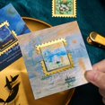 thumbnail image 3 of YUANOU Série d'Impression Rétro Signet Créatif Rétro Peinture à l'Huile Signet Badge en Métal Pendentif(A), 3 of 7