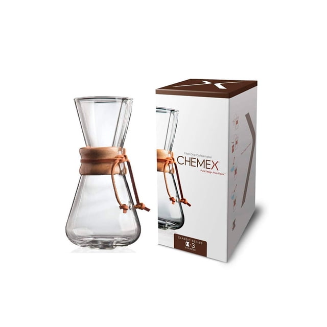 Cafetera de goteo, CM-1C para 3 tazas Chemex Classic Series, Original Leather