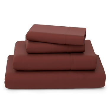 Cosy House Collection Luxury Bamboo Bed Sheet Set - Hypoallergenic Bedding Blend - 4 Piece - California King, Burgundy