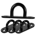 thumbnail image 7 of NICERIO 4Pcs Pad Eye Plate Stainless Steel Wall Mount Hook Heavy Duty Ceiling Hook Black, 7 of 7