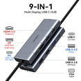 thumbnail image 2 of Estación de acoplamiento HODO USB C con doble monitor para Dell HP con 3 monitores, 2 of 9