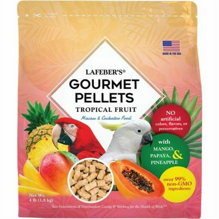 UPC: 0041054726621 | Lafeber 4 lbs Tropical Fruit Gourmet Pellets Bird Food for Macaw