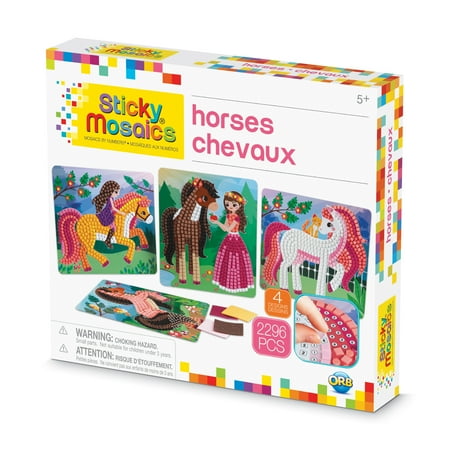 Orb Factory Sticky Mosaics - The Orb Factory Sticky Mosaics Horses Kit