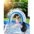 thumbnail image 2 of Inflatable Play Center, EVAJOY Kiddie Pool with Slide for Children, Sprinkler, Ice & Snow Theme with Inflatable Dolls, Easy Setup for Garden, Backyard, Indoor Usage, 2 of 6