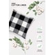 thumbnail image 3 of Dinheiro Juego de 2 fundas de almohada a cuadros de búfalo, funda de cojín cuadrada a cuadros para exteriores, de algodón, lino, blanco y negro, para decoración del hogar, Pascua, coche, cama, sofá,, 3 of 7